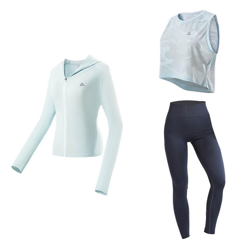 PEAK Fitness Sets Women's Crew Neck Thin