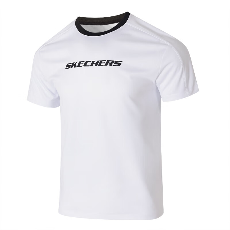 Skechers T Shirt Unisex Bright White