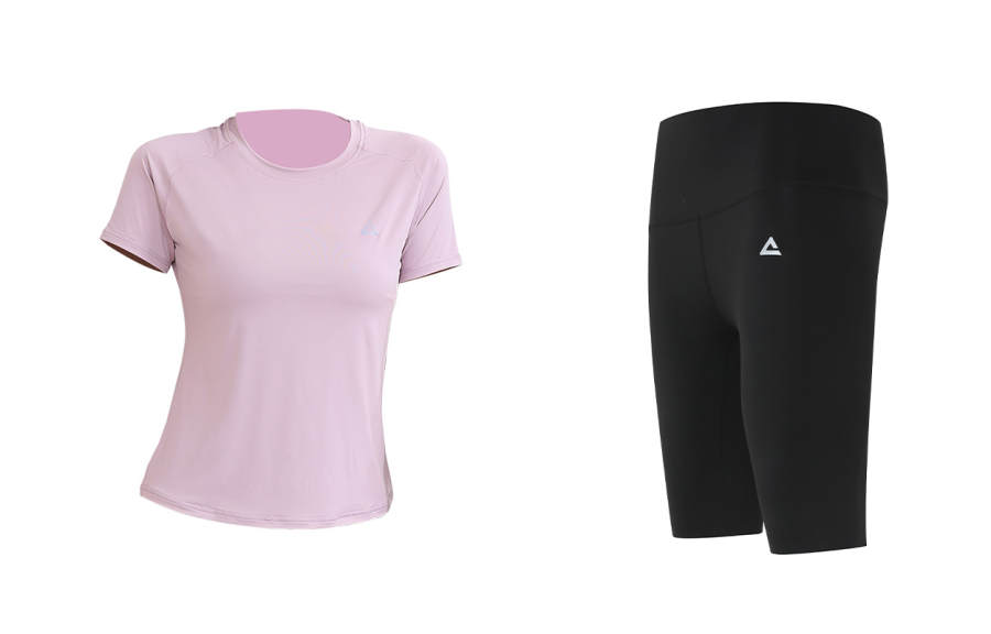 PEAK Fitness Sets Women's Crew Neck Thin