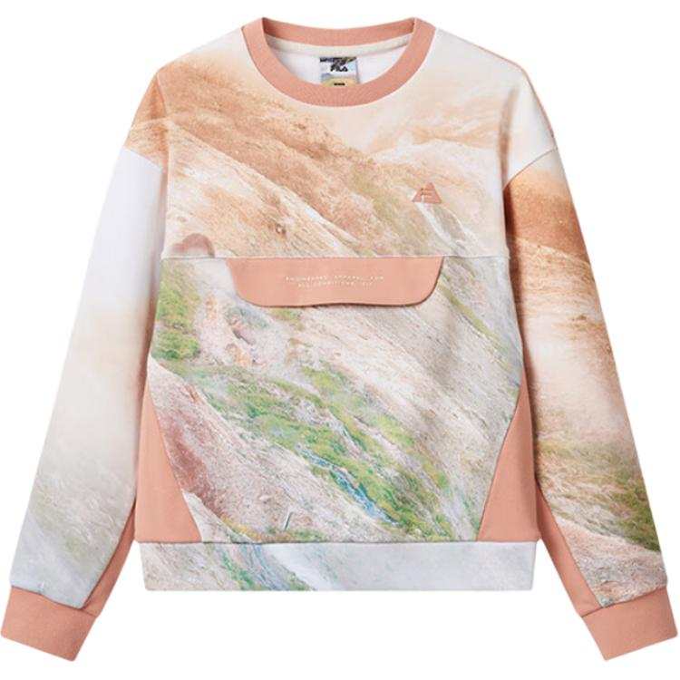 FILA KIDS x BBC EARTH Sweatshirt PERFORMANCE Collection, Fleece Lined Comfortable Skin Friendly Round Neck Multicolor