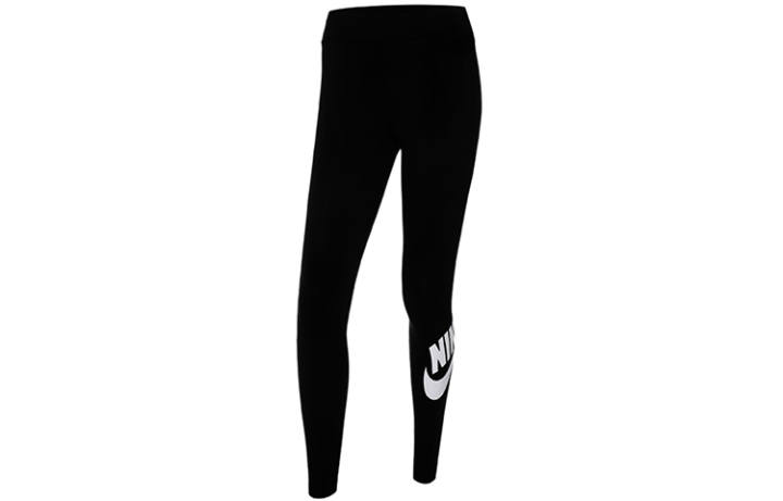 Nike Nike Sportswear Women's Essential High Waisted Logo Leggings Black/White