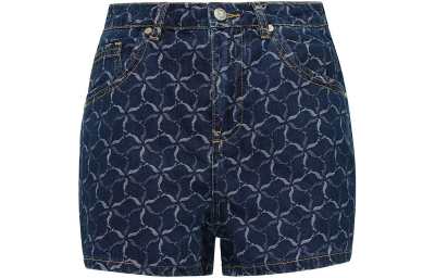 LI-NING 1990 LI NING 1990 Denim Shorts Women's Dark Ship Blue Moderate Other