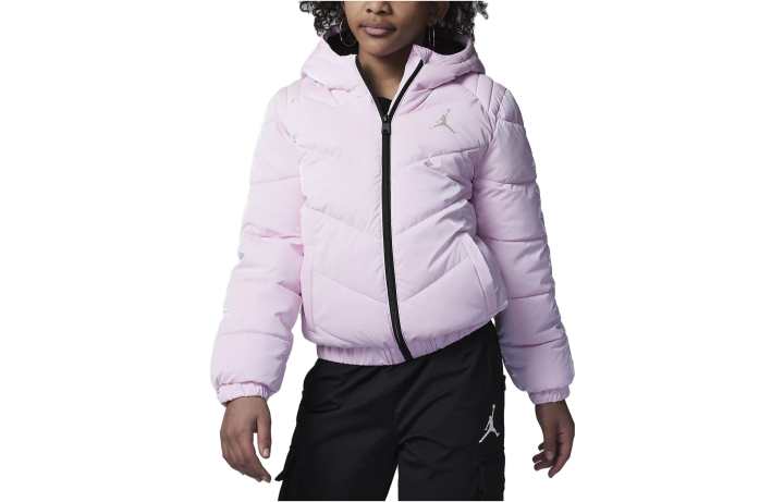 Jordan Jordan Padded Jacket Faux Down Winter Foam Pink Kids'