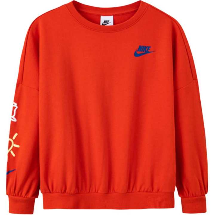 Nike Nike Sweatshirt Spicy Orange Red Children Aged 3 7 Years Old