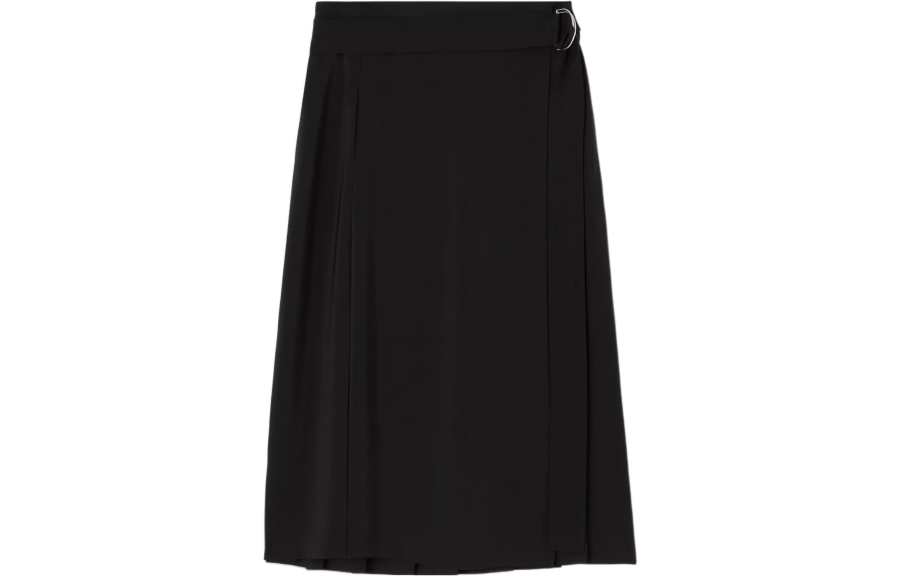 Burberry FW22 Casual Long Skirt Women's Black