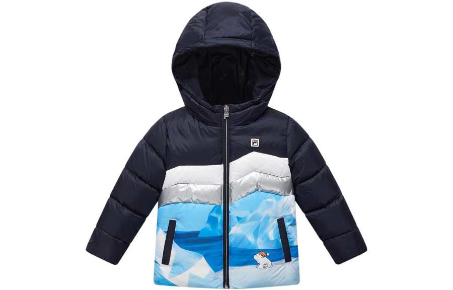 FILA KIDS Down Jackets Hooded Moderate