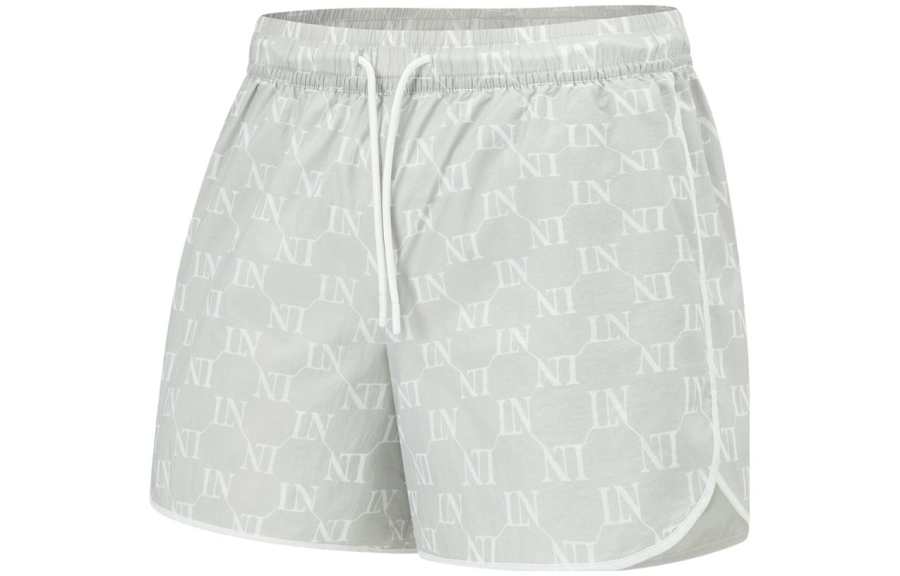 Li-Ning Li Ning Fitness Series Sports Shorts Women's Gray All Over Print