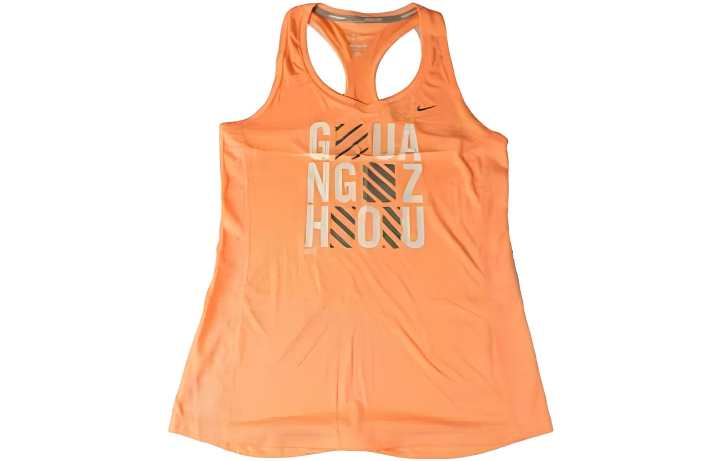 Nike Nike Sleeveless Sports Shirts Women's Orange Other