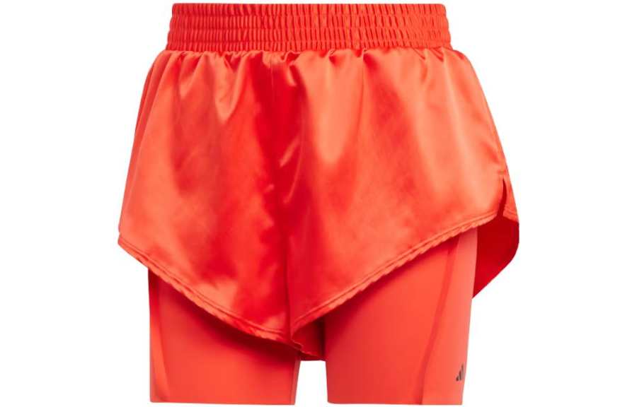 Adidas Adidas AEROREADY Sports Shorts Women's Bright Red Moderate Mock Two Piece