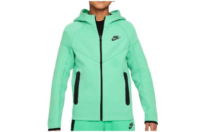 Nike Nike Jackets & Coats Kids' Apparel Sportswear Tech Fleece Spring Green Kids'
