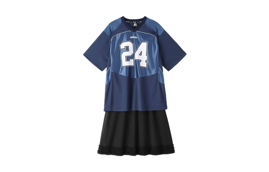 STARTER STARTER Two Piece Skirt Sets Women's V Neck Moderate Mid Length