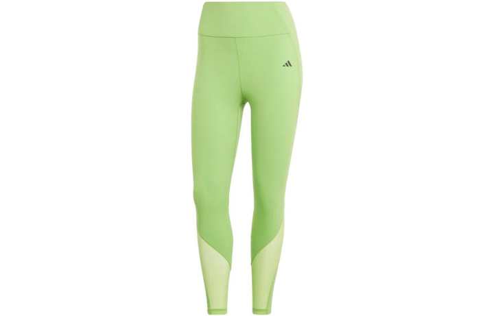 Adidas Adidas Women's Hyperglam Full Length Leggings Semi Green Spark/White