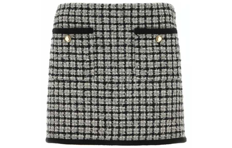 MIU MIU FW23 Casual Short Skirts Women's Black