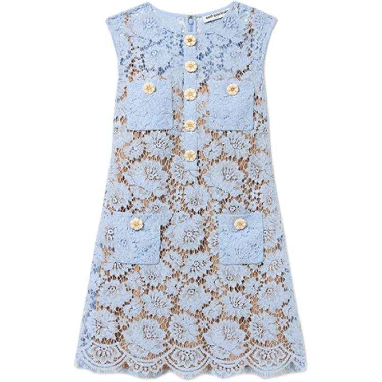 Self-portrait Self portrait Sleeveless Dress Women's Misty Blue