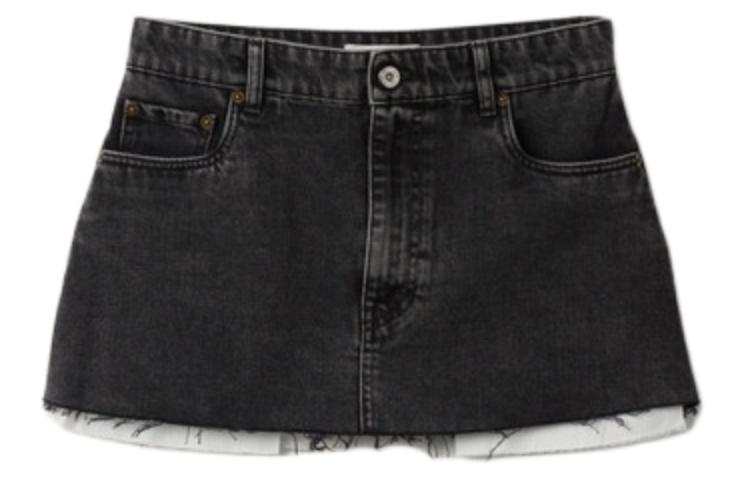 MIU MIU SS24 Casual Short Skirts Women's Black