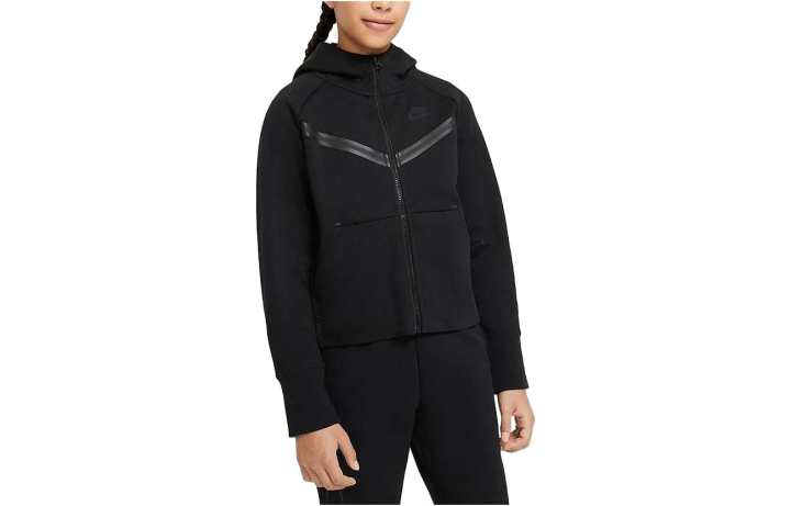 Nike Nike Girls Tech Fleece Hoodie Black/Black