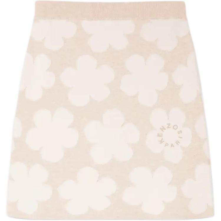 KENZO Floral Detailed Knitted Skirt