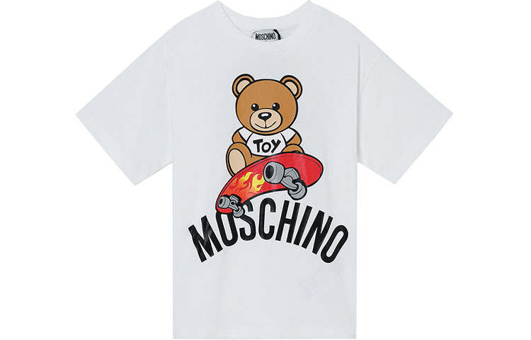 MOSCHINO Kids T Shirts Crew Neck Moderate