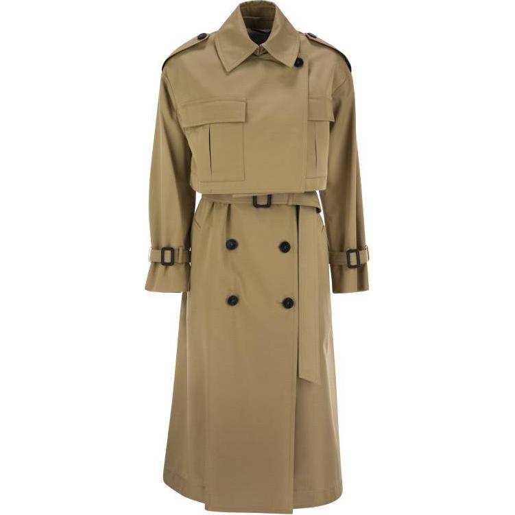 WEEKEND MaxMara Weekend Max Mara Vivetta Drip Proof Gabardine Trench