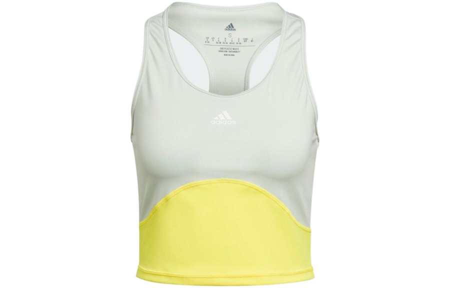 Adidas Adidas Sleeveless Sports Shirts Women's Green Racerback