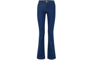 FRAME Jeans Women's Dark Blue Moderate Flared Pants