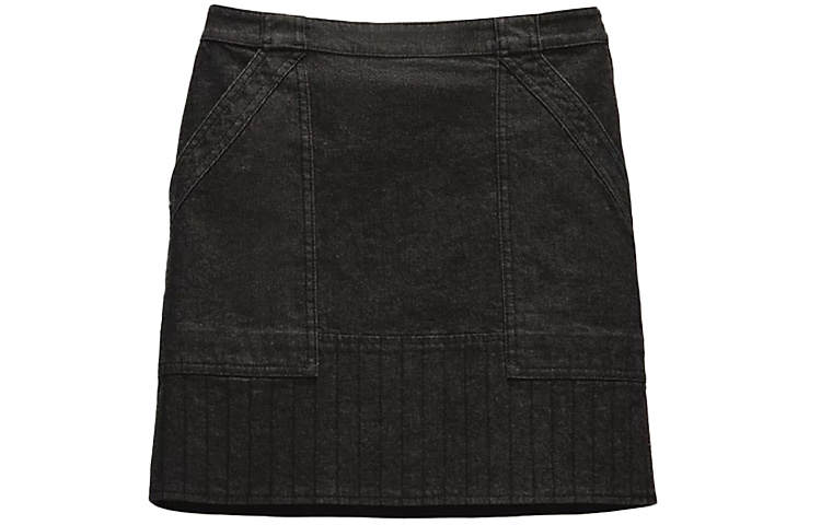 HERMES HERMES Denim Short Skirts Women's Black