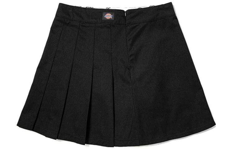 Dickies Casual Short Skirts Women's Black Moderate Pleated Skirt
