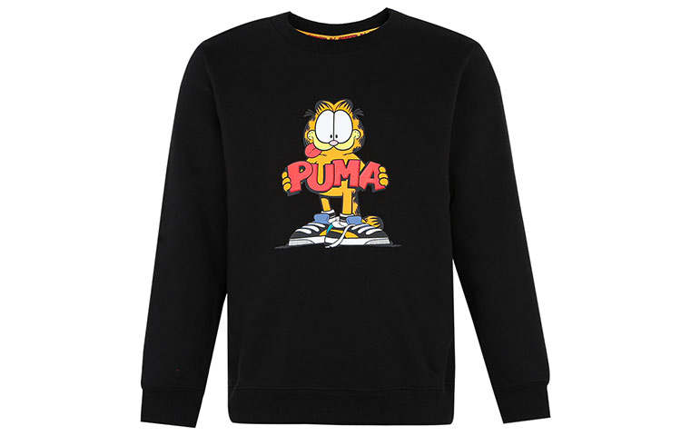 PUMA Sweatshirt Garfield Cartoon Black Kids'