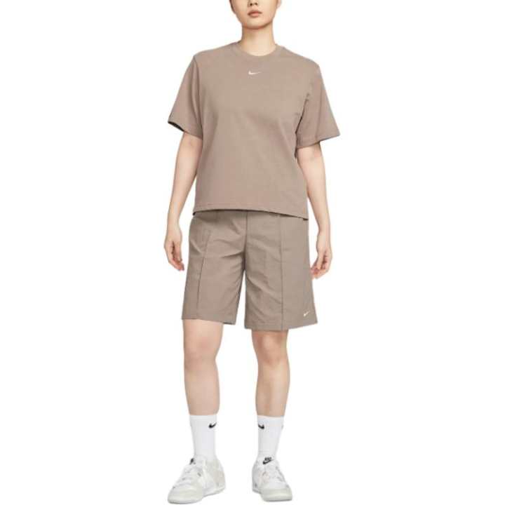 Nike Nike Sportswearwoven Everything Casual Shorts Women's Mink Brown/White