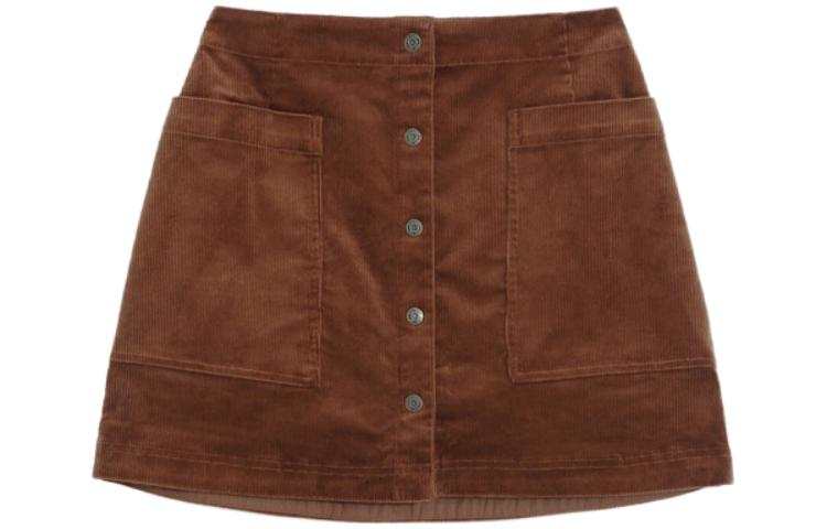 GAP Casual Short Skirts Women's Coffee Moderate Short A Line Skirt