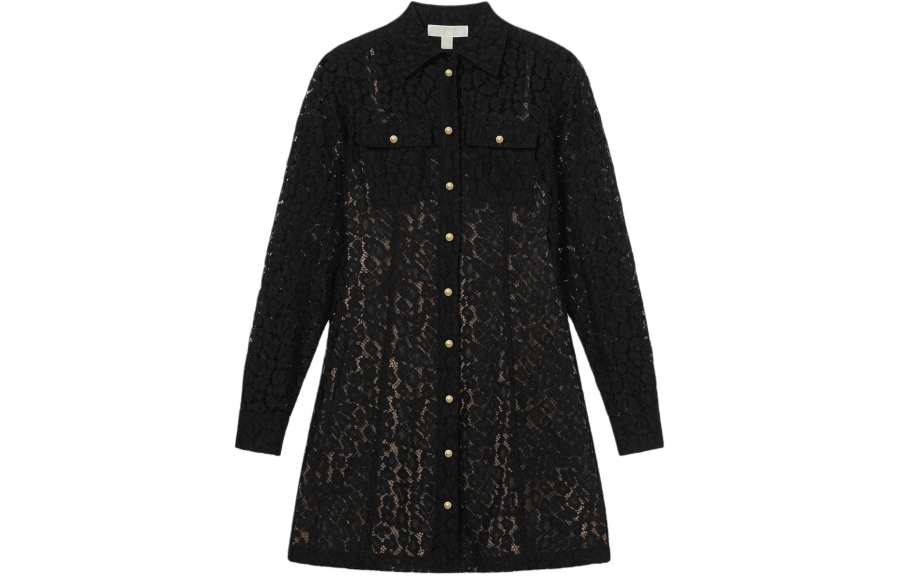 MICHAEL KORS Long Sleeved Dress Women's Black