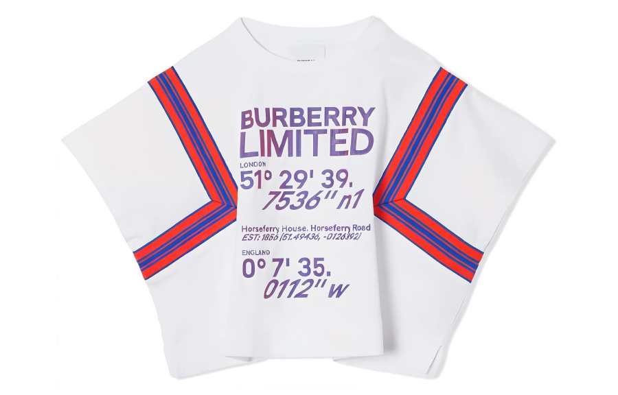 Burberry Kids T Shirts Crew Neck Moderate