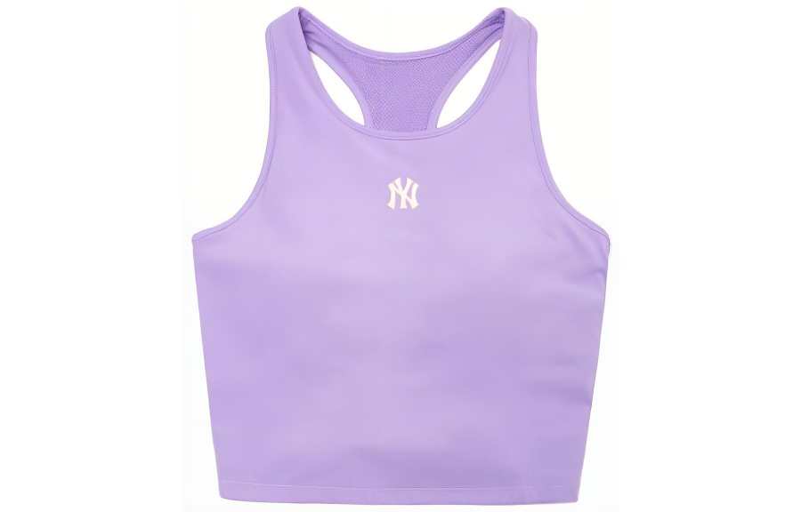 MLB New York Yankees Sleeveless Sports Shirts Women's Purple Racerback