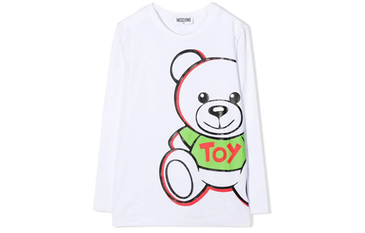 MOSCHINO Kids T Shirts Crew Neck Moderate