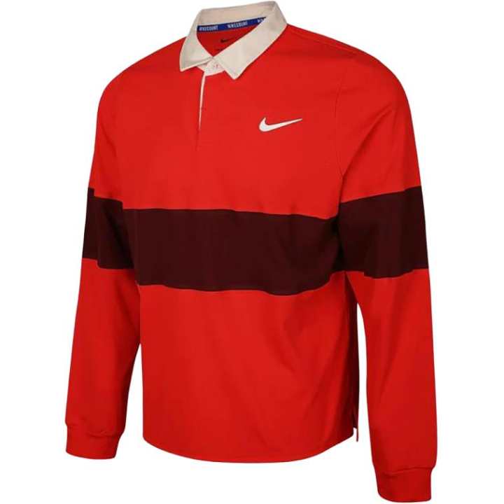Nike Nike Polo Shirts Men's Red Lapel Moderate Straight Fit