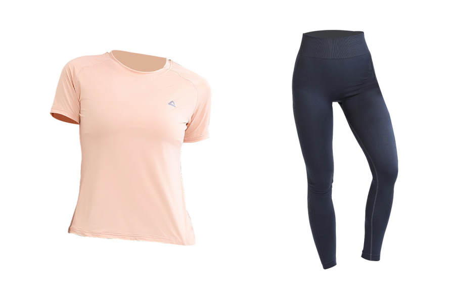 PEAK Fitness Sets Women's Crew Neck Thin