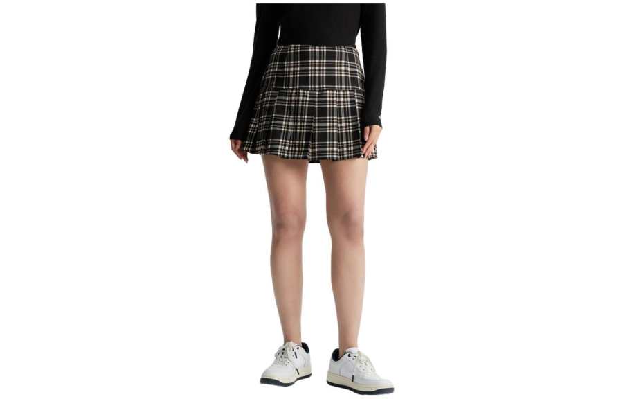 Tommy Hilfiger Casual Short Skirts Women's Black White