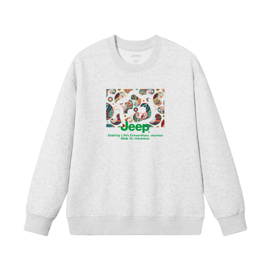 Jeep Grade School Sweatshirts Crew Neck Moderate
