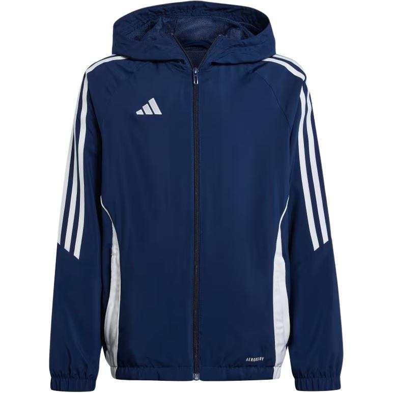 Adidas Adidas Jackets & Coats Tiro 24 TIRO 24 WINDBREAKER KIDS Marine Blue/White Teenagers