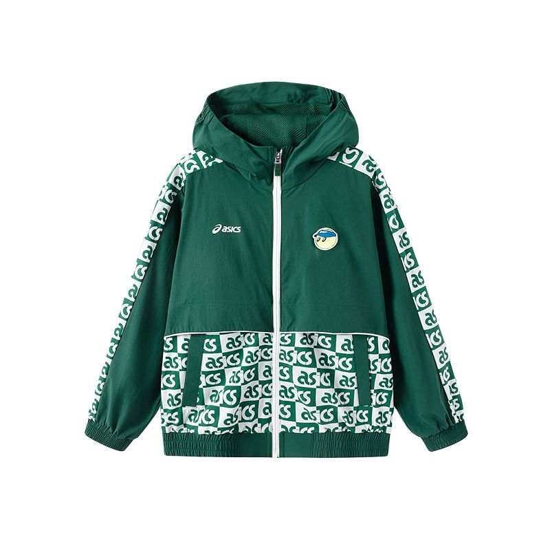 ASICS Jacket Sports Performance Green Teenagers