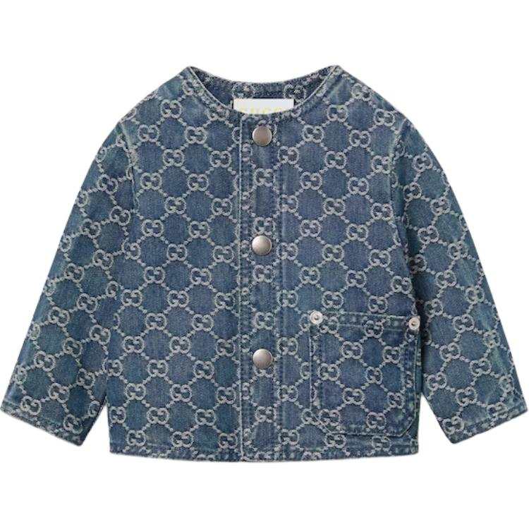 GUCCI Jackets & Coats SS25 Blue Infant And Toddler