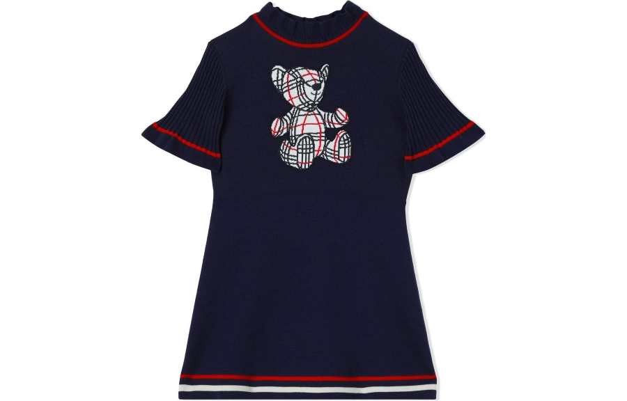 Burberry Kids Dresses Crew Neck Moderate Short
