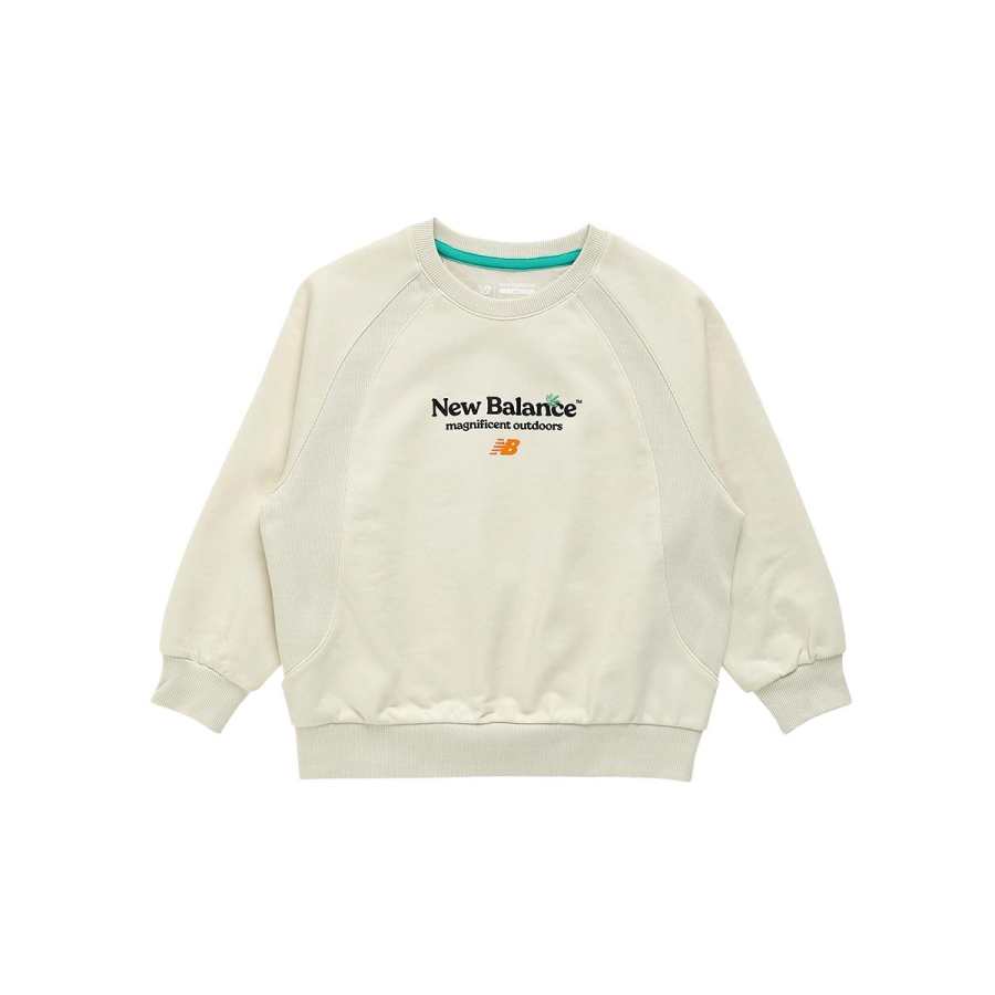 New Balance New Balance Sweatshirt Cream Children Aged 3 7 Years Old