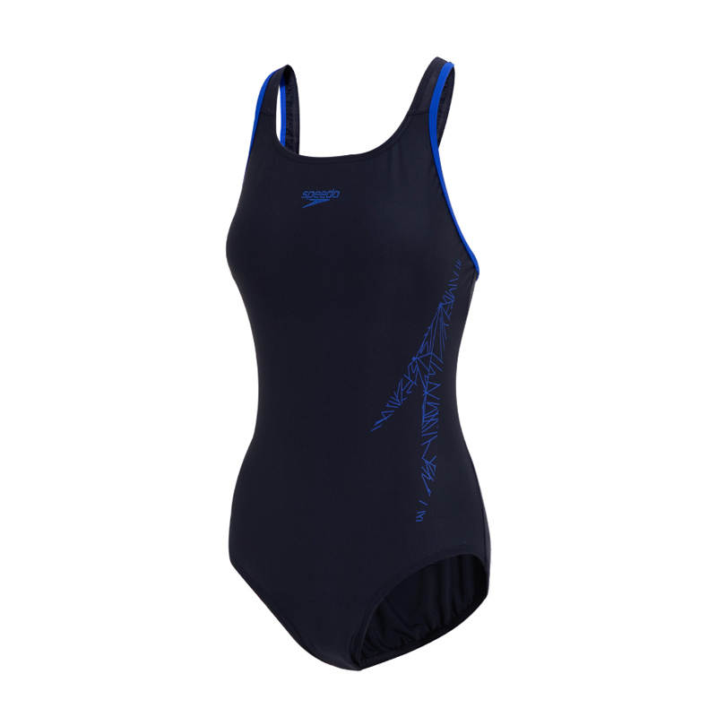 Speedo One piece Swimsuit Women's Black Blue
