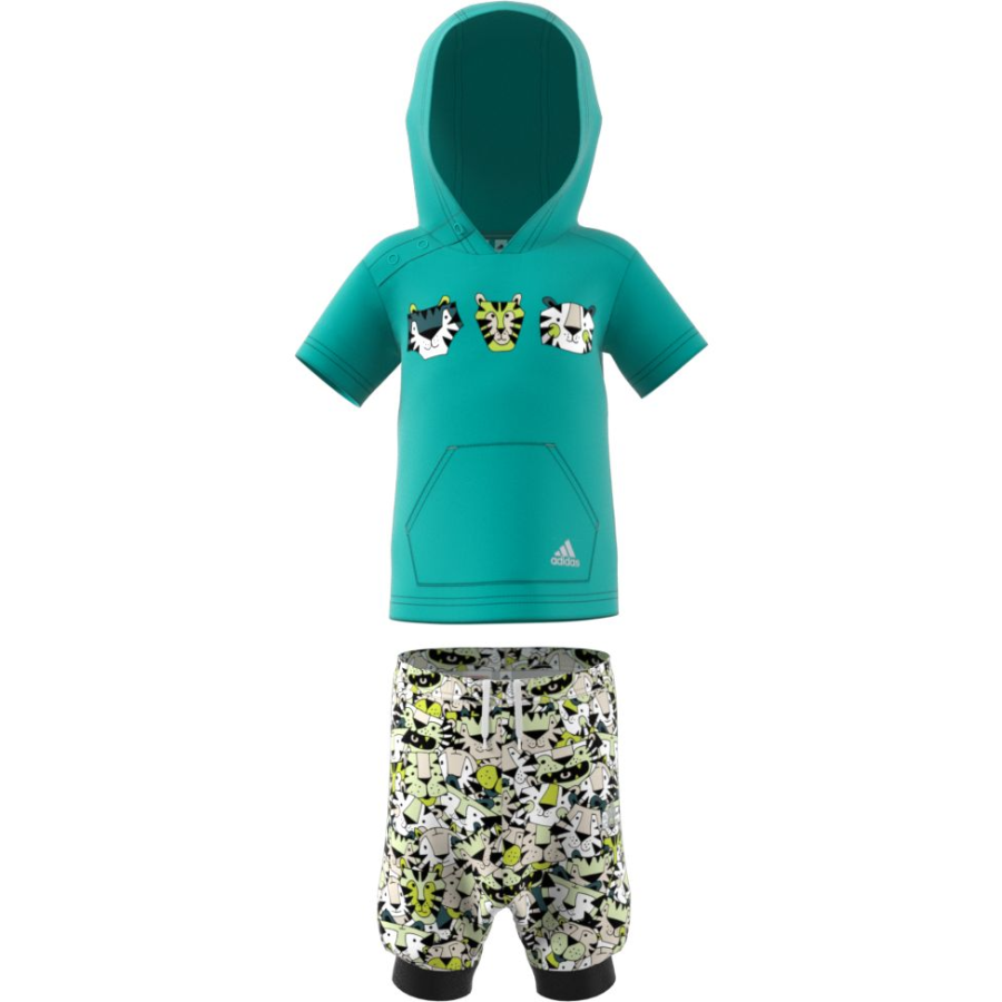 Adidas Adidas Casual Sportswear Semi Lemon/Lime Color/Metallic Silver Infant And Toddler