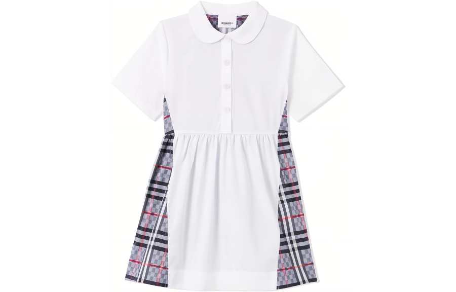 Burberry Dress SS22 White Kids'