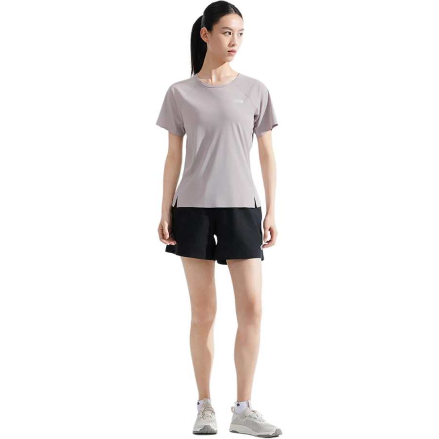 THE NORTH FACE SUN SMOOTH Quick Dry T Shirts Women's 1OA/Moon Shadow Gray