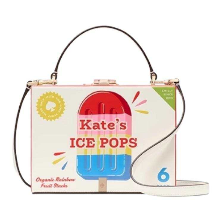 Kate Spade Cow Leather Tote Bag, Shopping Bag, Shoulder Bag, Handbag Small Women's Multicolor
