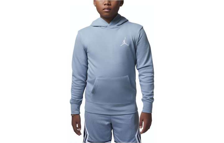 Jordan Jordan MJ Essential French Terry Pullover Sweatshirt Blue Gray Kids'