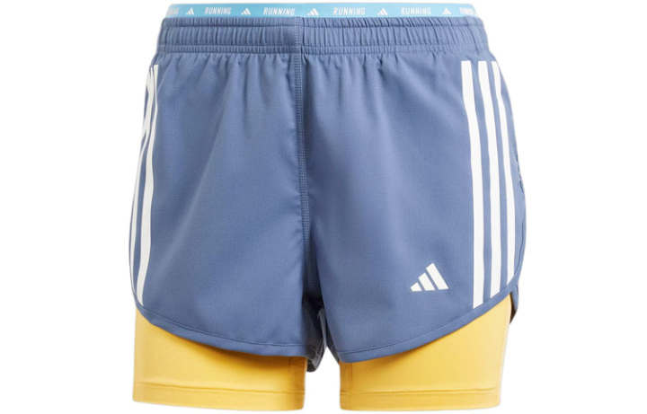 Adidas Adidas Free Shipping With AdiClub Own The Run 3 Stripes 2 in 1 Shorts